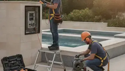 Winter Springs, FL plumber providing spa repair for home spas on a service call