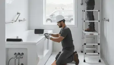 Walk-in tub installation for Winter Springs, FL home by Winter Springs Plumbing, safer bathing solution