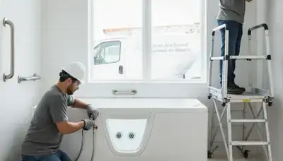 Walk-in tub installation for Winter Springs, FL home by professional plumbers